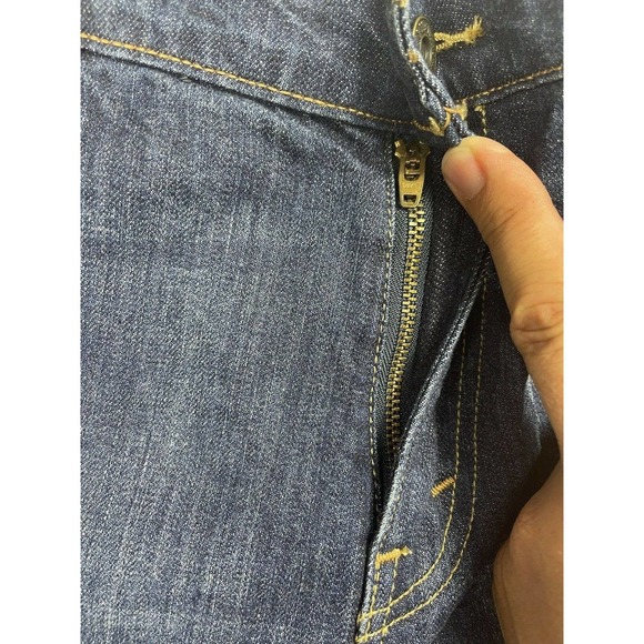 Levis 515 Womens 12S Bootcut Jeans Mid Rise Stretch‎ Dark Blue Denim Pockets - Picture 3 of 10